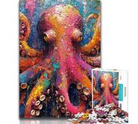 Octopus Jigsaws Puzzles 1000 Pieces for Teenagers Gifts,Decompressing Intellectual Educational Toy Birthday Present,Gifts,Wall Art (75x50cm)