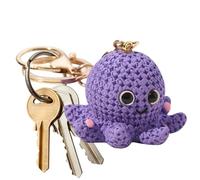 Octopus Keychain Charm - Resin 3D PENDANT ANIMAL EA ANIMALS, Cute Creature Keyder for Girls Adults Boys, Stylish Backpack Accessory | Adorable Novelty Navy Gift For The, Purple, Se référer au