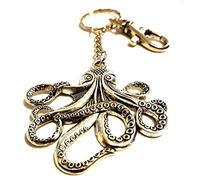 Octopus Keychain,Steampunk, Nautical, Tentacles, The Kraken, Octopus Keyring, Octopus Jewelry, Squid Games
