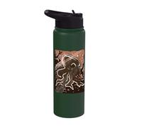 Octopus Kraken Ocean Cephalopod Sea Creatures Brown Octopus Stainless Steel Insulated Water Bottle