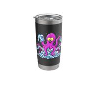 Octopus Laundry Tangled Wash Day Chores Cartoon Stainless Steel Insulated Tumbler