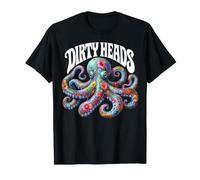 Octopus Lover Floral Octopus Ocean Sea Animal Dirty Heads T-Shirt