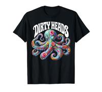Octopus Lover Floral Octopus Ocean Sea Animal Dirty Heads Value Graphic T-Shirt