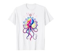 Octopus Mandala Sacred Geometry Ocean Art T-Shirt