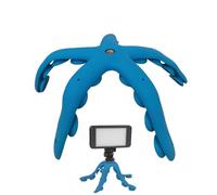 Octopus Mobile Phone Holder, Flexible Tentacle Stand, Phone Holder Desk Tentacle Suction Cup Holder for Mobile Phone & Action Cam, Octopus Mobile Phone Holder Made of Rubber for Live Stream and Stable