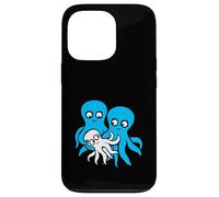 Octopus mom dad one child baby mother father family pregnant Case for iPhone 13 Pro