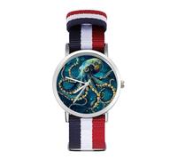 Octopus Monster Funny-Cthulhus Quartz Watches Without Scale Wrist Watch with Adjustable Strap for Men Women