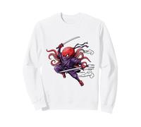 Octopus Ninja Kawaii Japanese Warrior Humor Anime Aesthetics Sweatshirt