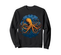 Octopus Ocean Animal Marine Life Tentacle Bubble Art Sweatshirt