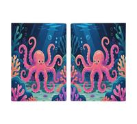 Octopus on The Seabed Passport Holder for Travel Passport Wallet Cover Travel Document Organizer Credit Card Holder Passport Cover
