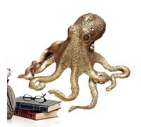 Octopus Ornament- 2.17in | Octopus Sculpture | Solid Octopuss Figurine | Copper Desk Decor | Desktop Sculpture For Decorative Brass Craft Gift Tea Pet Play Office Figurine Home