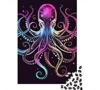 Octopus Paper Jigsaw Puzzles 1000 Pieces Jigsaw Creative Rectangular Large Family Puzzle Game Artwork for Adults Teens 1000pcs (38x26cm)