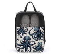 Octopus Pattern Shoe Bag for Travel Waterproof Shoe Pouch Shoes Storage Shoes Travel Bags with Zipper Travel Gym Soccer Sneaker Golf Dance Essentials for Women And Men
