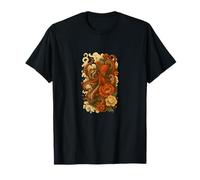 Octopus & Peonies - Vintage Nautical Floral Art T-Shirt
