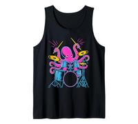 Octopus Playing Drums Drummer Drumming Tank Top