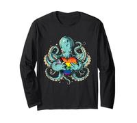 Octopus Progress Pride Flag LGBTQ+ Progressive Pride Flag Long Sleeve T-Shirt
