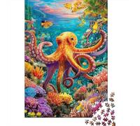 Octopus Puzzle 1000 Piece, Jigsaw Puzzle Challenge Eco-friendly Paper Puzzle for Adults & for Age 14 And Up 70x50cm/1000pcs