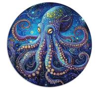 Octopus Puzzle 1000 Pieces Jigsaw Circular Jigsaws Adults Kids Puzzles Impossible Challenging Puzzling Fun Creative Challenge 1000pcs (67.5x67.5cm)