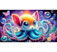 octopus Puzzle Game 1000 Piece Recycled Paper Impossible Hard Difficult Challenging for The Whole for Women, Gifts for Men 38x52cm/1000pcs