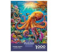 Octopus Puzzles 1000 Piece. Puzzle Impossible, Puzzle Family Activity Puzzles Game 52x38cm/1000pcs