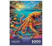 Octopus Puzzles 1000 Piece. Puzzle Impossible, Puzzle Family Activity Puzzles Game 52x38cm/1000pcs