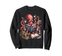 Octopus Reading Coffee Sweatshirt