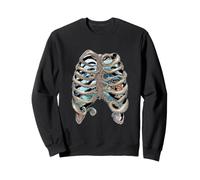Octopus Rib Cage Anatomy Marine Life Ocean Gothic Art Sweatshirt