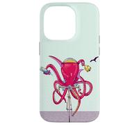 Octopus riding a road bike Case for iPhone 14 Pro