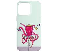 Octopus riding a road bike Case for iPhone 15 Pro Max