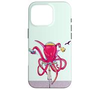 Octopus riding a road bike Case for iPhone 16 Pro