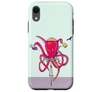 Octopus riding a road bike Case for iPhone XR