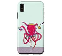 Octopus riding a road bike Case for iPhone XS Max