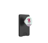 Octopus riding a road bike PopSockets PopWallet for MagSafe