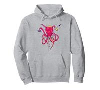 Octopus riding a road bike Pullover Hoodie
