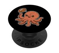 Octopus Rugby throw Cartoon PopSockets Adhesive PopGrip