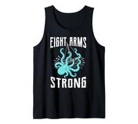Octopus Sailing Funny Kraken Nautical Eight Arms Strong Tank Top