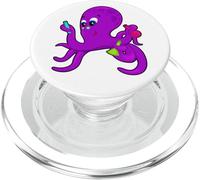 Octopus Scientist Test tube PopSockets PopGrip for MagSafe