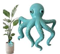 Octopus Sculpture,Climbing Hangable Resin Decoration | Octopus Statue Funny Pot Huggers for Planter | for Garden Home Fence Balcony Lawn Yard Vase Planter Terrarium