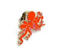 Octopus Sea Animals Ocean Creature aka monsters of the deep Metal Enamel Pin Badge Brooch