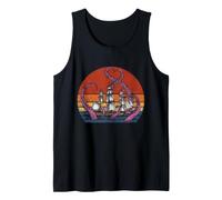 Octopus Sea Monster Ship Attack Kraken Ocean Adventure Art Tank Top