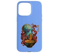 Octopus Sea Monster Slurps Ramen, Retro Manga Style Case for iPhone 15 Pro Max