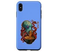 Octopus Sea Monster Slurps Ramen, Retro Manga Style Case for iPhone XS Max