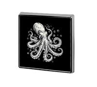 Octopus Sea Monster Square Brooch Metal Pin Badges Fashion Lapel Pins Jewellery Unisex