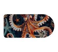 Octopus Sea Star Aesthetic Ocean Pattern Mouse Pad, Large Gaming Keyboard Mat with Non-Slip Rubber Base, Big Extended Desk Protector for Home Office, 29.1’’ x 13.8’’