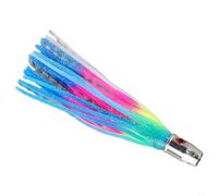 Octopus Sea Subbait Fishing Lure 16 5cm for Pond, Stream, and Boat Fishing with Overturned Barbed Hooks (A)