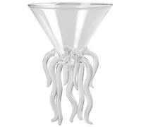 Octopus Shaped Glass Wine Goblet, Creative Decorative Drinkware for Parties | Glass Design, Easy to Hold for Lattes, Ice Cream and Varied Drinks, Stylish Conversation Starter