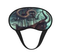 Octopus Ship Sleep Eye Mask for Women Men Soft and Comfortable Sleep Mask Blackout Sleeping Eye Cover for Travel Yoga Nap Shift Work