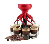 Octopus Shot Dispenser - The Shot Distributor for 8 People, Bar Accessory | Liquor Dispenser for Whiskey, Vodka, Tequila & Beer, Countertop Beverage Schnapps Pourer Wedding Party & Game Night