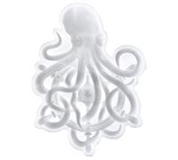 Octopus Silicone Mold for Resin Crafting, Flexible Home Use White | Good Elasticity, High Tear Strength, Non Stick Finish, Creative Ocean Animal Design, One Piece