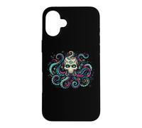 Octopus Skull Monster Kraken Cosmic Art Case for iPhone 16 Plus